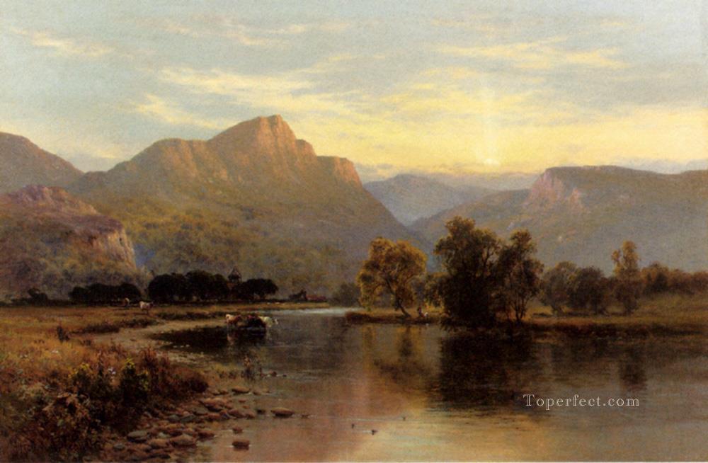 Tal y Llyn North Wales Alfred de Breanski Snr Oil Paintings